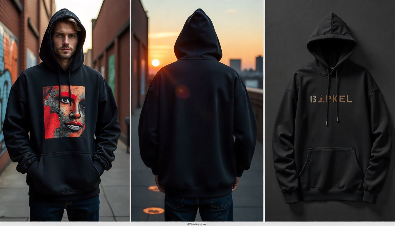 ? Unisex Oversized Black Hoodie -  Artistic Streetwear Vibe - Image 5